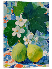 Stampa su vetro acrilico Floral Reverie with Figs - DejaReve