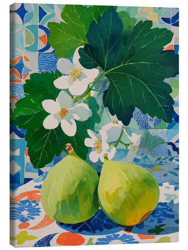 Canvas print Floral Reverie with Figs