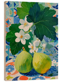 Obraz na drewnie Floral Reverie with Figs - DejaReve