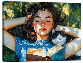 Canvas print Soft Chapters of Summer - DejaReve
