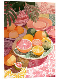 Stampa su vetro acrilico Citrus Blush - DejaReve
