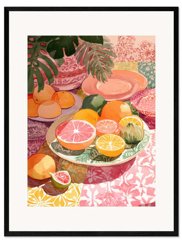 Impresión de arte enmarcada Citrus Blush
