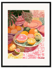Impresión de arte enmarcada Citrus Blush - DejaReve