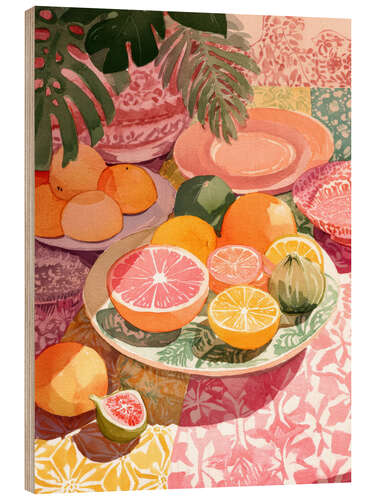 Obraz na drewnie Citrus Blush
