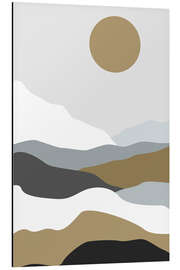 Aluminium print Minimalist landscape in earth tones - Dani Jay Designs