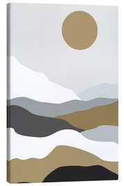 Canvas print Minimalist landscape in earth tones - Dani Jay Designs