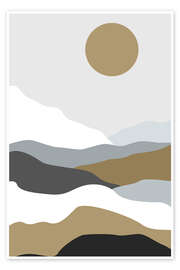 Obraz Minimalist landscape in earth tones - Dani Jay Designs