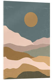 Acrylglasbild Boho Landschaft