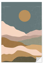 Wandsticker Boho Landschaft