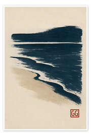 Taulu Indigo Coastline Brush - Gradient Grooves
