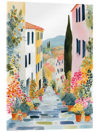 Acrylic print Beautiful alley in Tuscany - Niphion