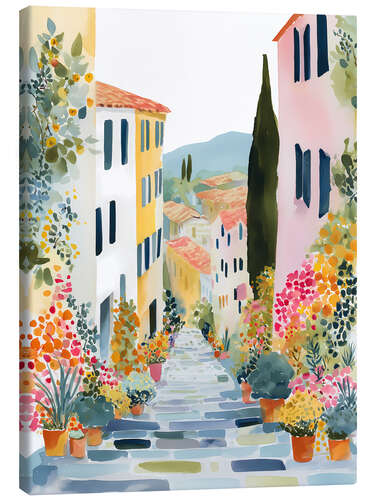 Lienzo Beautiful alley in Tuscany