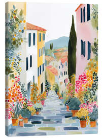 Lienzo Beautiful alley in Tuscany - Niphion