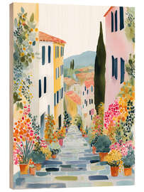 Obraz na drewnie Beautiful alley in Tuscany - Niphion
