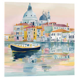 Quadro em acrílico Lonely boat in Venice - Niphion