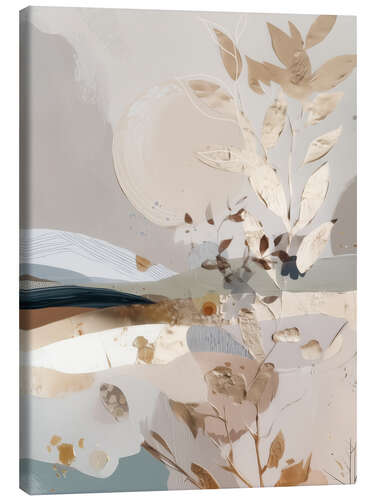Quadro em tela Golden Folds