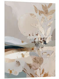 Hartschaumbild Goldene Falten