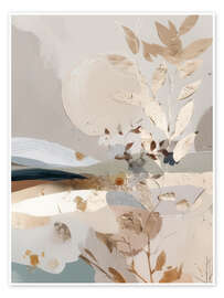 Wandbild Goldene Falten - Bella Eve