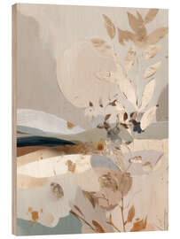 Holzbild Goldene Falten