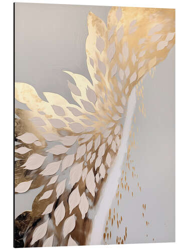 Aluminium print Feathered Silence