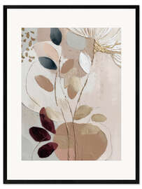 Gerahmter Kunstdruck Süße Blätter I