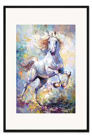Gerahmter Kunstdruck Majestätisches Pferd