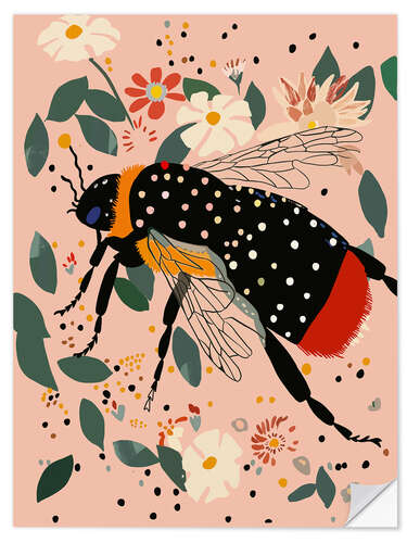 Vinilo para la pared Floral Buzz