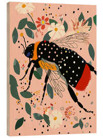 Obraz na drewnie Floral Buzz - Artsy Sesta