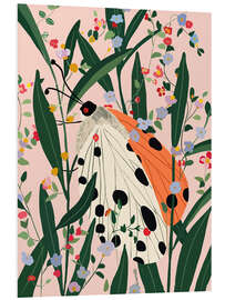 Hartschaumbild Versteckter Schmetterling