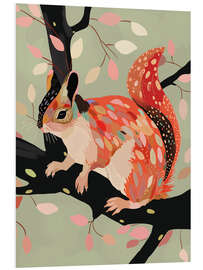 Quadro em PVC Squirrel In The Tree - Artsy Sesta