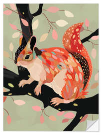 Vinilo para la pared Squirrel In The Tree - Artsy Sesta