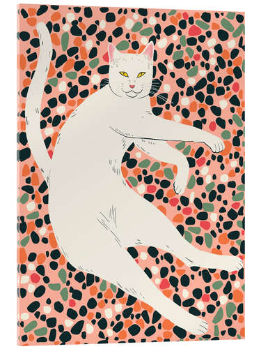Acrylic print Cat Stretching