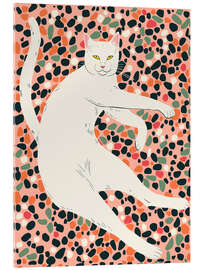 Acrylic print Cat Stretching - Artsy Sesta