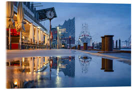Acrylglas print Port of Hamburg after the rain - Jan Christopher Becke