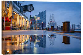 Canvas print Port of Hamburg after the rain - Jan Christopher Becke