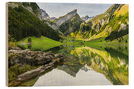 Wood print Alpstein - Rainer Mirau