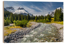 Wood print Lech Valley, Austria - Rainer Mirau