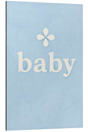 Alubild Baby, Pastellblau - treechild