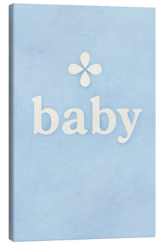 Lienzo Baby, Pastel Blue