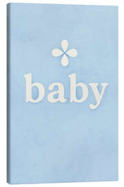Lienzo Baby, Pastel Blue - treechild