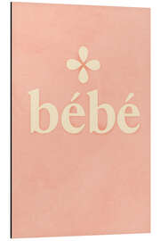 Alubild Baby, Pastellrosa