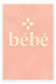 Wandbild Baby, Pastellrosa - treechild