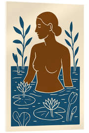 Tableau en verre acrylique Among The Lilies - treechild