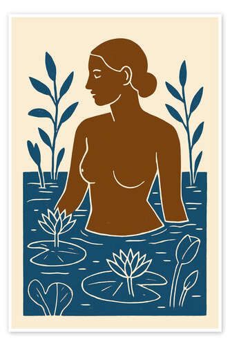 Juliste Among The Lilies