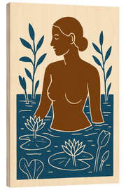 Cuadro de madera Among The Lilies - treechild
