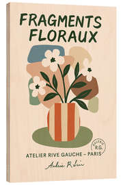 Holzbild Fragments Floraux - treechild