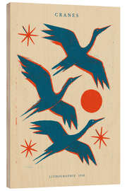 Trebilde Cranes Lithograph - treechild