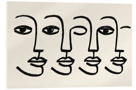 Obraz na szkle akrylowym Echo Faces - treechild
