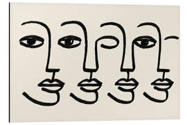 Alubild Echo-Gesichter