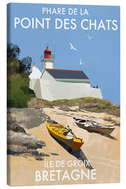 Lienzo Point des Chats Lighthouse, Brittany, France - Roger O’Reilly